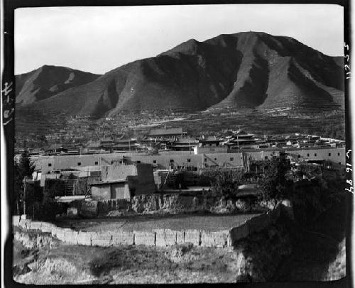 View overlooking village