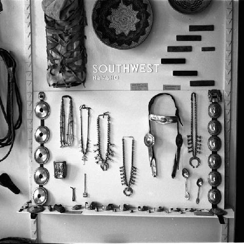 Navajo display case. Peabody Museum Case 118, RM. 15