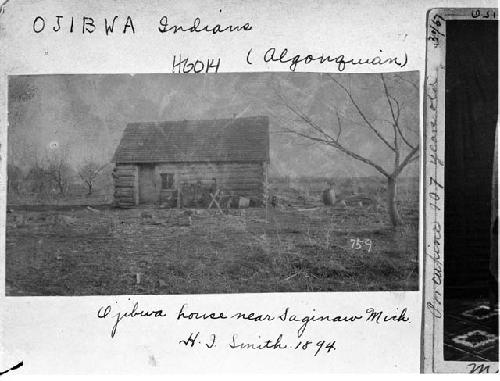 Ojibwa house near Saginaw, Michigan
