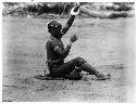 Waiwai girl spinning cotton
