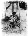 Waiwai chief Yufana making headdress