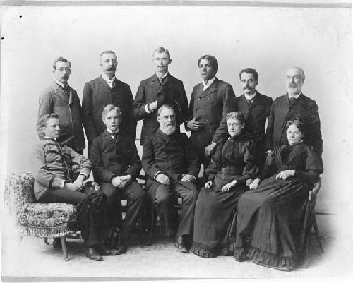 Group portrait including Frederic Putnam