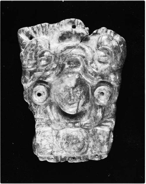 Jade Plaque, Human Head (10-71-20/C6646)