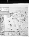 Temple of Jaguars, West Wall details, Copy of Mural, Adela Breton