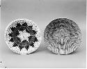 Coiled ceremonial bowl with flaring sides; coiled ceremonial bowl with flaring sides