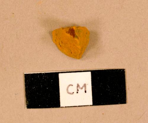 Lead glazed redware sherd