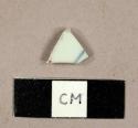 Porcelain sherd with blue on white decoration