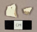 Whiteware sherds