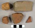 Handmade brick fragments, including brick tile
