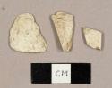 Unglazed, refined earthenware sherds