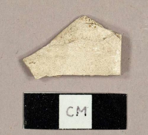 Earthenware sherd, no glaze remaining