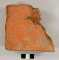 Handmade brick fragment, nearly half of a complete brick