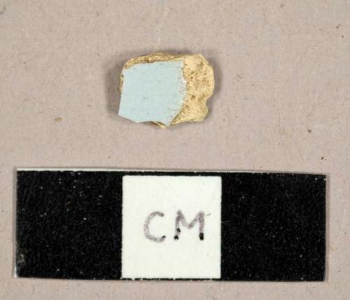 Blue tin-glazed earthenware sherd