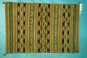 Wide Ruins rug, bands of serrated diamonds, various colored stripes