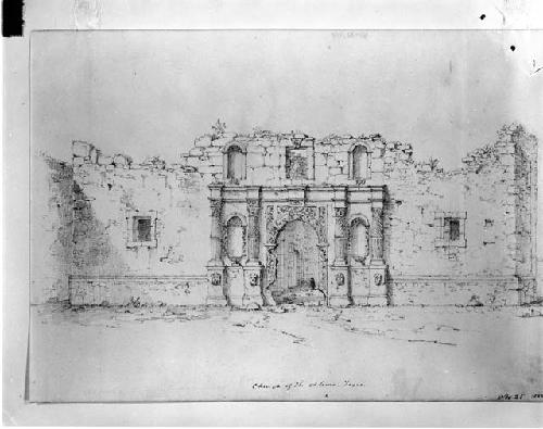 Church of the Alamo. Texas, November 25, 1848 (41-72-10/101)