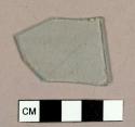 Aqua flat glass fragment