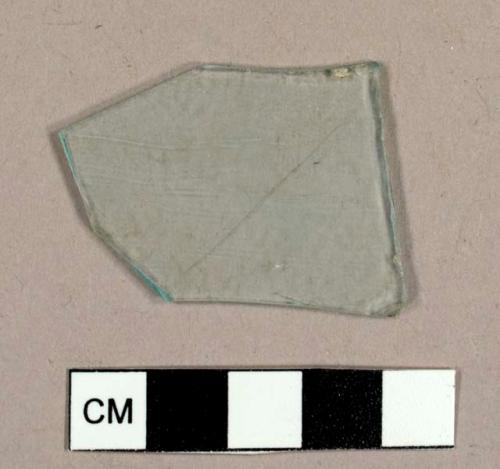 Aqua flat glass fragment