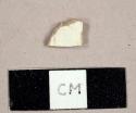 White salt-glazed stoneware sherd