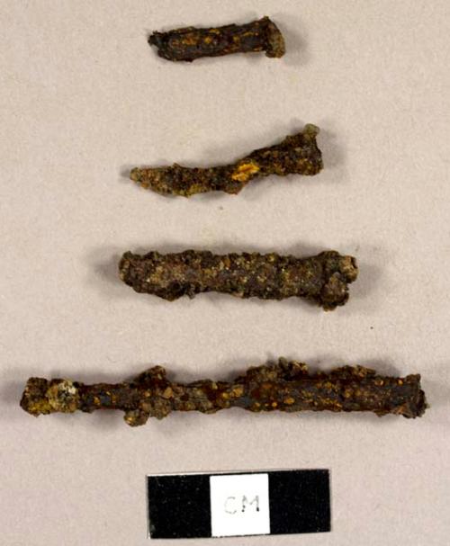 Nails, including some possible 19th century machine cut nails