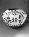 Polychrome-on-white olla; bird motif (995-29-10/73720)