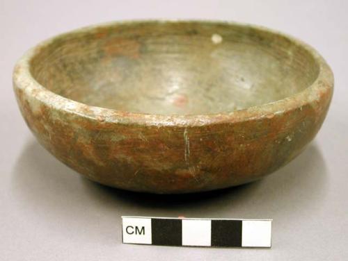 Stone dish, carved from steatite