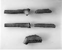 Red pottery pipe fragments  (52-46-10/34026)