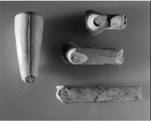 Ceramic pipe fragments, historic (52-46-10/34025)