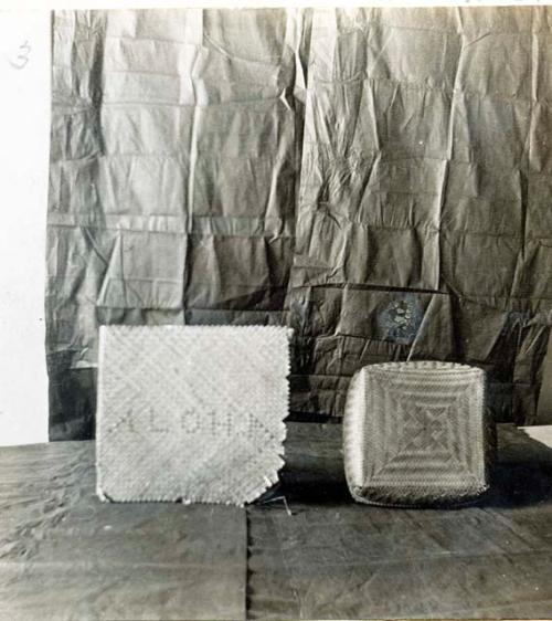 Photograph of baskets; World's Columbian Exposition of 1893