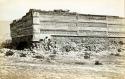 Men near ruins of Mitla structure