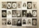 Multiple portraits of men and women