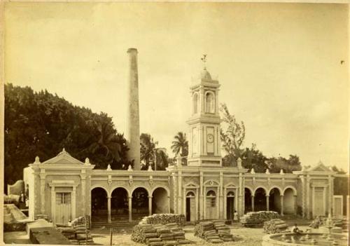 Facade of Hacienda Uayalceh, a henequen plantation