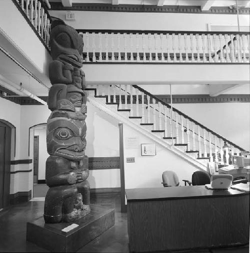 Peabody Museum Lobby, Totem Pole