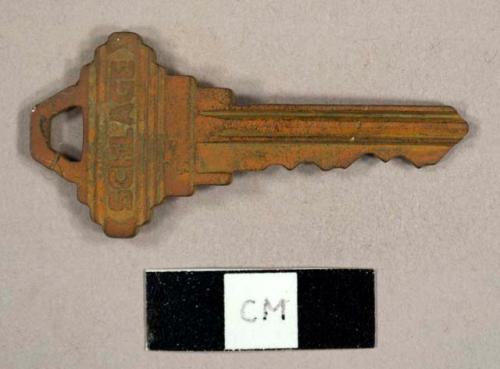 20th century door key, "Schlage"