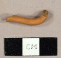 Refined, unglazed redware handle fragment