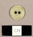 Two-hole plastic button