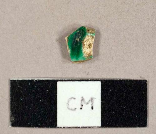 Green lead-glazed earthenware sherd, possibly Whieldon ware