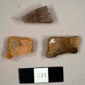 Refined redware sherds with clear/lustrous lead glaze