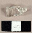 Colorless glass fragment, possibly stemware