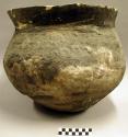 Large plain pottery storage jar