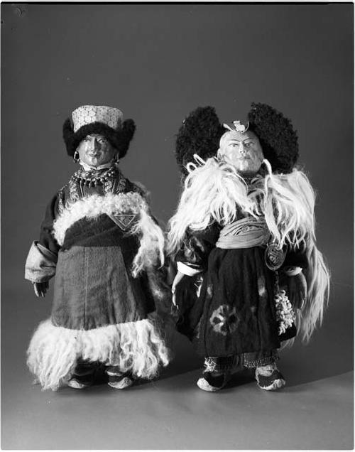 Doll illustrating costume of Tibet