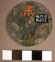 Stone disc, perforated