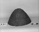 Hat, from the collection of the father of F.H. Curtiss. Plain twined.