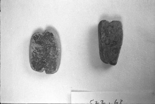 End-notcvhed potsherds  (56-30-20/21061)