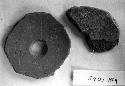 Perforated pottery spindle whorls  (56-30-20/21059)