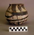 Small pottery olla - black decoration