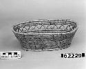 Elliptical basket from the collection of J. Daniels, 1902. Close-coiled.