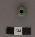Miniature flared jade bead - diam. 12.8 mm