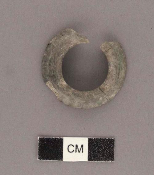 Fragmentary jade cup-shaped flare - diam. across the top 32.9 mm.