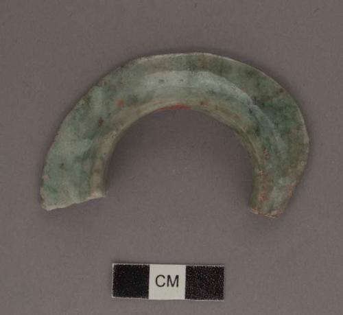 Fragment of jadeite ear ornament