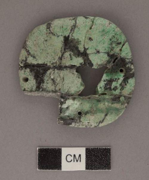 Perforated jadeite disk